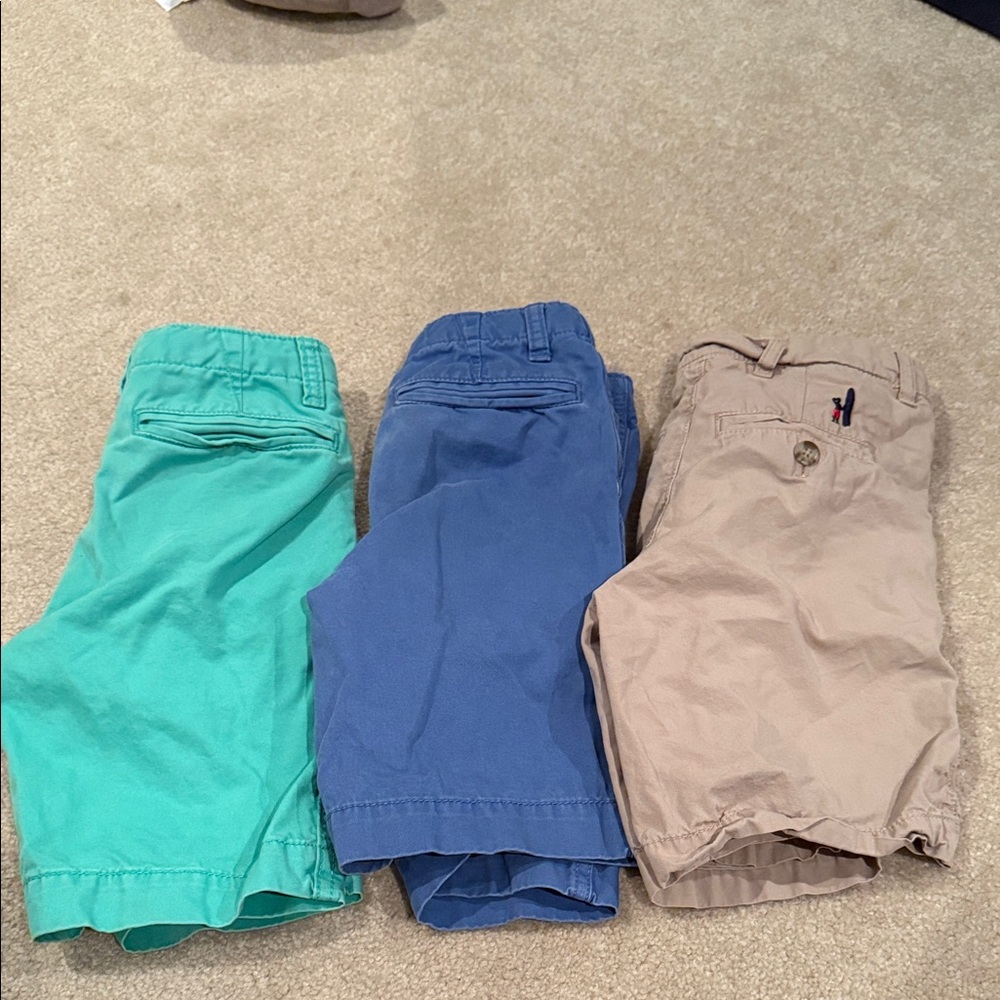 GAP Kids Shorts Trio - Teal, Blue, and Beige